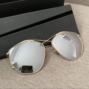 SOLD New Dior Stellaire 59MM Round Sunglasses Gold